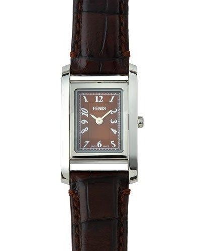 43mm Rectangular Watch W/ Alligator