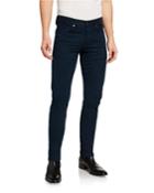 Men's Slim-fit Dark Wash Jeans