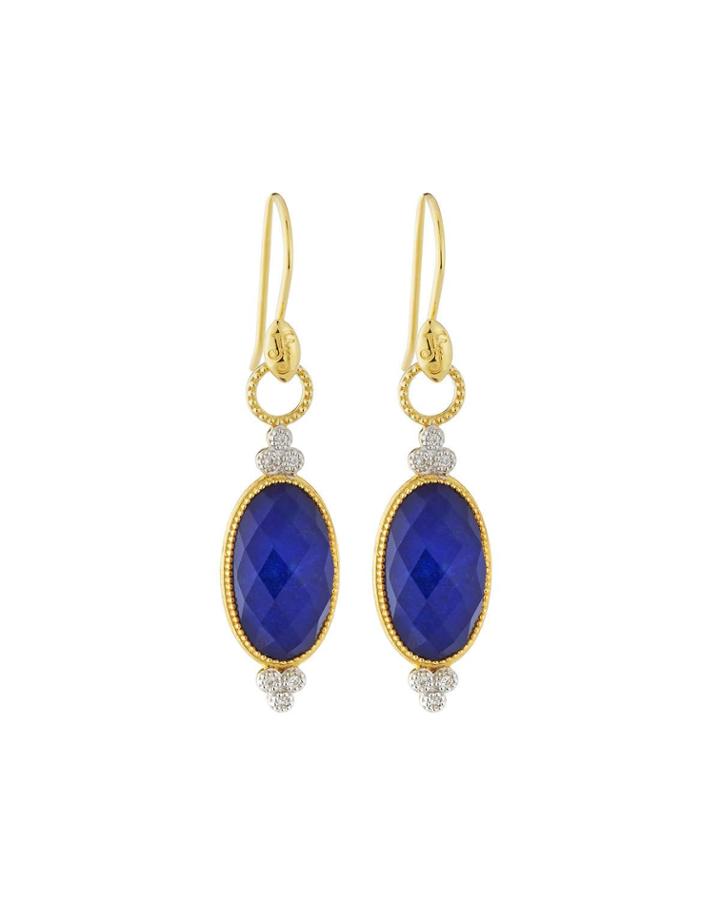 18k Provence Doublet Trio Drop Earrings