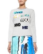 Clube Bossa Medi Into The Sea Patchwork Hand-knit Sweater, Women's, Size: X-small, Grey