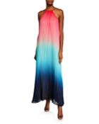 Plume Ombre Pleated