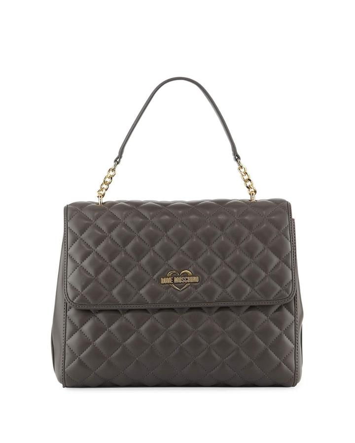Quilted Leather Flap