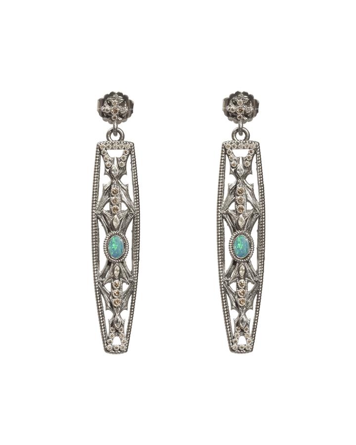 Armenta New World Opal, Diamond & Sapphire Drop Earrings, Women's