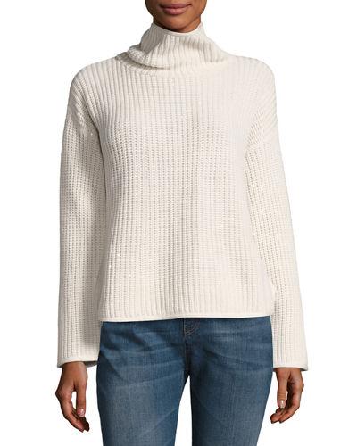 Cashmere-blend Turtleneck Ribbed