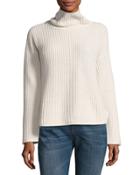 Cashmere-blend Turtleneck Ribbed