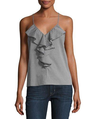 Jess Sleeveless Gingham Top