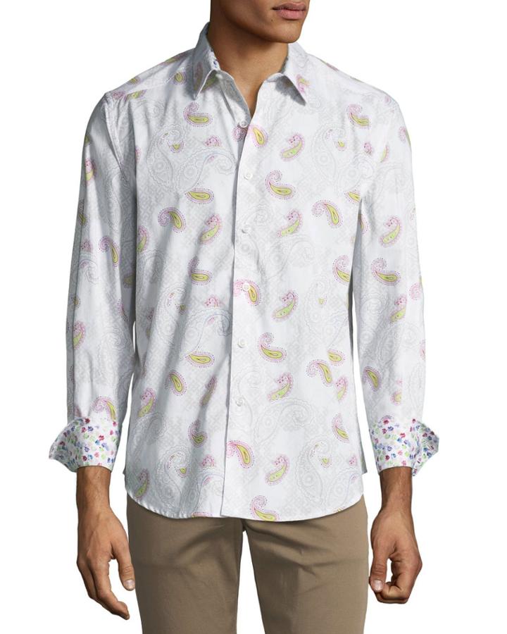 Hendon Classic-fit Paisley Woven