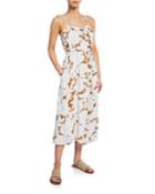Tropical Blooms Printed Twist-front