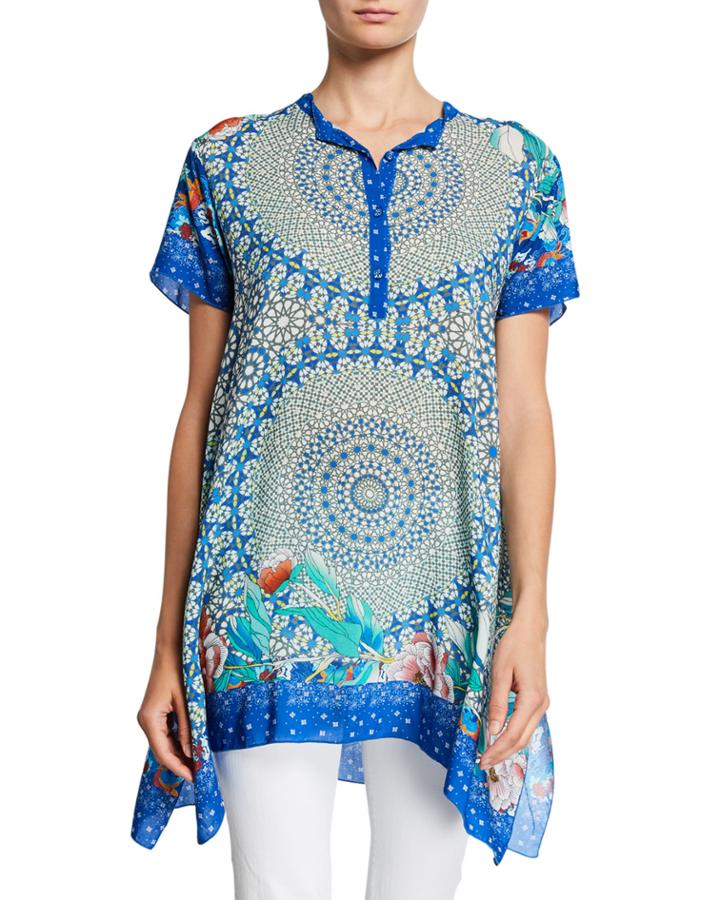Coi Challis Printed Tunic