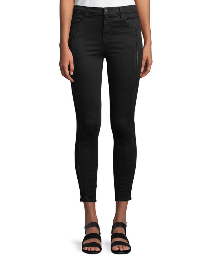 Alana High-rise Cropped Super Skinny Jeans W/ Ladder