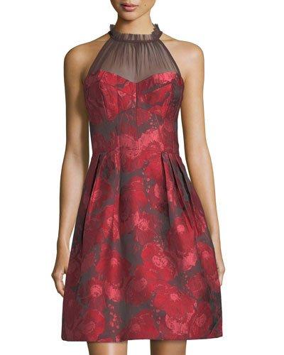 Poppy Print A-line Dress