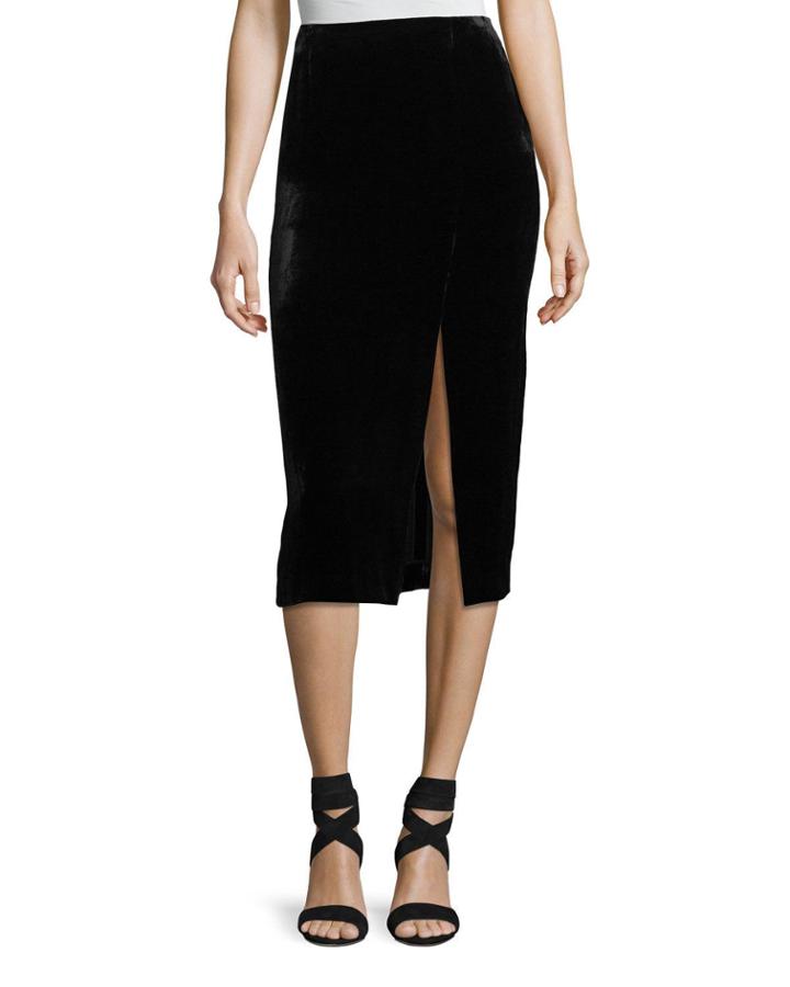 Velvet Midi Pencil