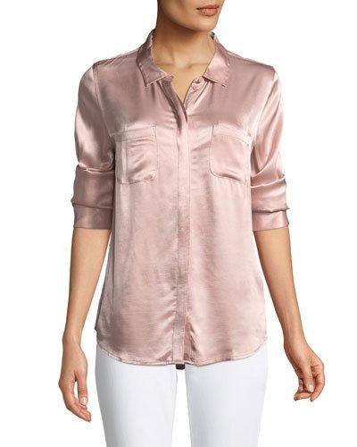 Dreamer Charmeuse Button-front