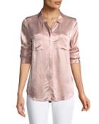 Dreamer Charmeuse Button-front