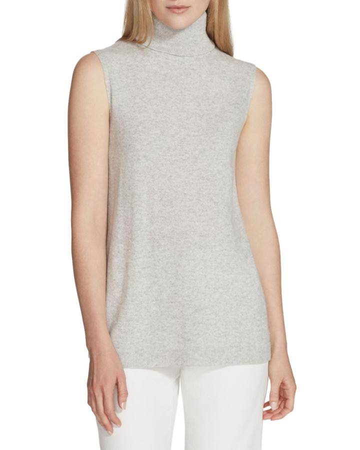 Cashmere Sleeveless Turtleneck