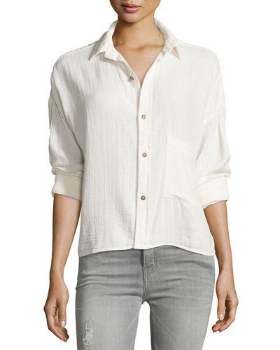Long-sleeve Boxy Cotton