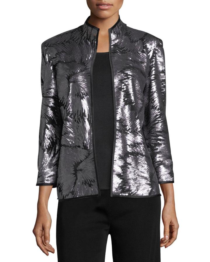 Matte Sequin Burst Jacket,