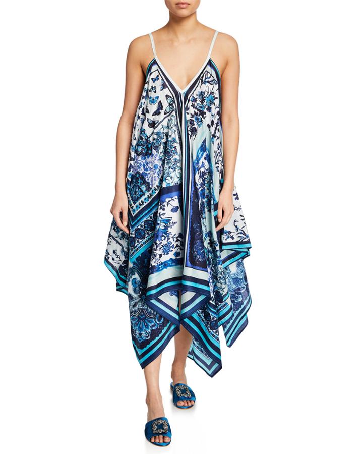 Butterfly Poncho Dress W/spaghetti