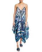 Butterfly Poncho Dress W/spaghetti