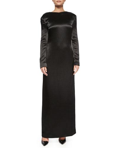 Amrol Long-sleeve V-back Gown