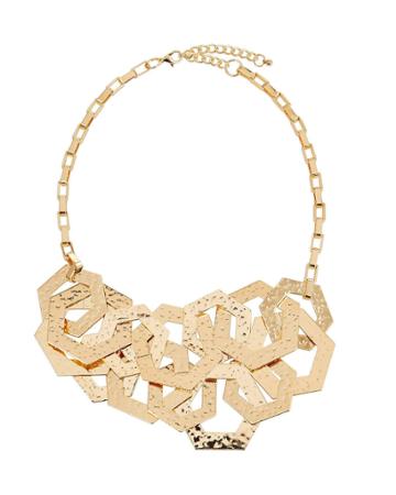 2-row Hexagonal-link Necklace