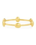 Lentil 24k Gold Bangle Bracelet