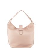 Convertible Pebbled Leather Bucket Bag