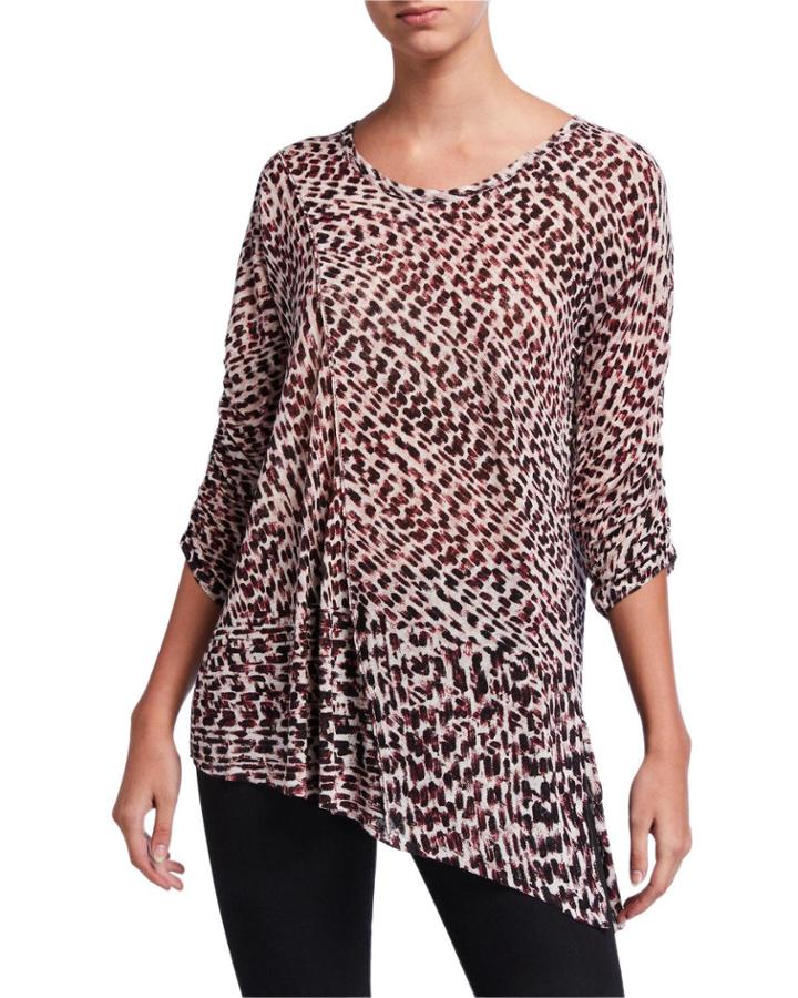 Ophelia Printed Asymmetrical
