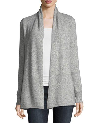 Cashmere Open-front Computer Cardigan