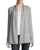 Cashmere Open-front Computer Cardigan