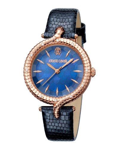 35mm Snake Lug Watch W/ Leather