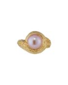 14k Pink Freshwater Pearl Ring,