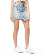 The Studded Asymmetric Mini Skirt - Inclusive