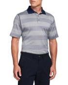 Men's Cudjoe Jacquard Stripe Short-sleeve Polo