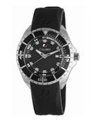 44mm Men's Sea Knight Rubber Watch, Black
