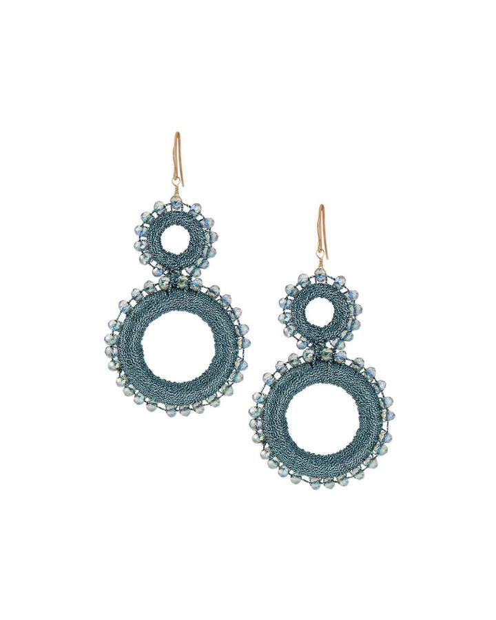 Double Wrap Drop Earrings