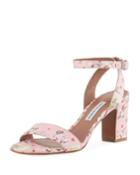 Leticia Floral Block-heel