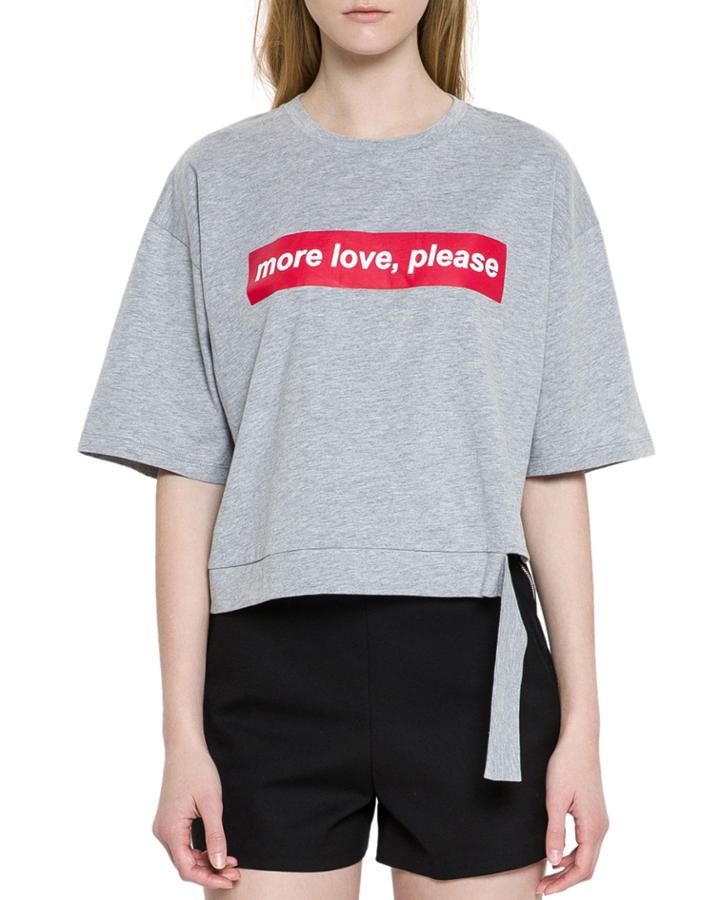 More Love Please Crop Top