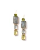 18k Gold Rock Candy Gelato Multi-stone Drop Earrings In Aurora