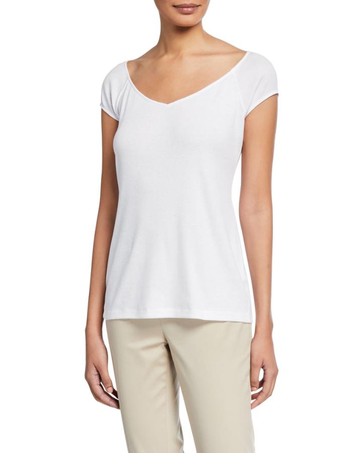 Reese V-neck Short-sleeve Top