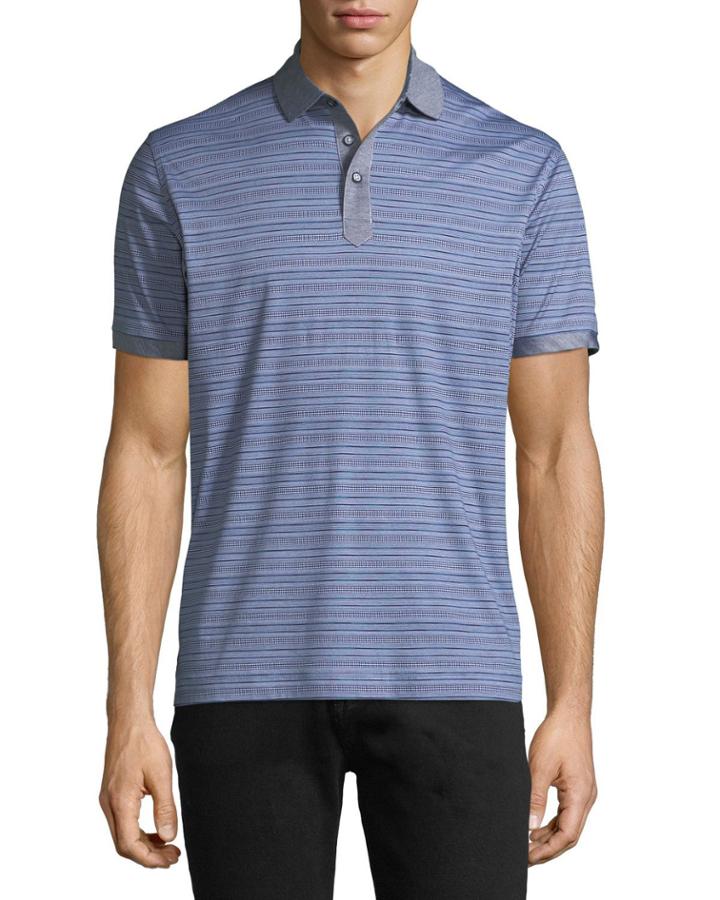 Men's Soto Knit Striped Polo