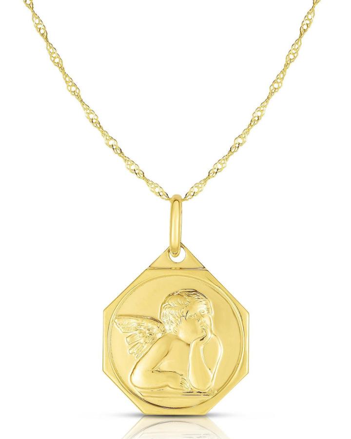 14k Italian Angel Necklace