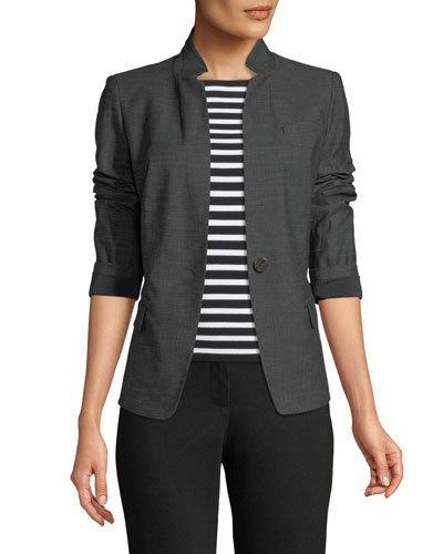 Tristan Stand-collar Blazer Jacket