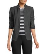 Tristan Stand-collar Blazer Jacket