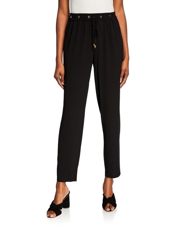 Grommet Drawstring Track Pants