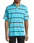Rugby Stripe-print Polo Shirt, Blue Pattern