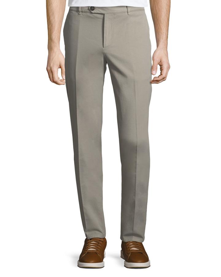 Basic Slim Gabardine Pants