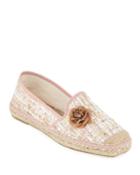 Tweed Slip-on Flower Espadrilles