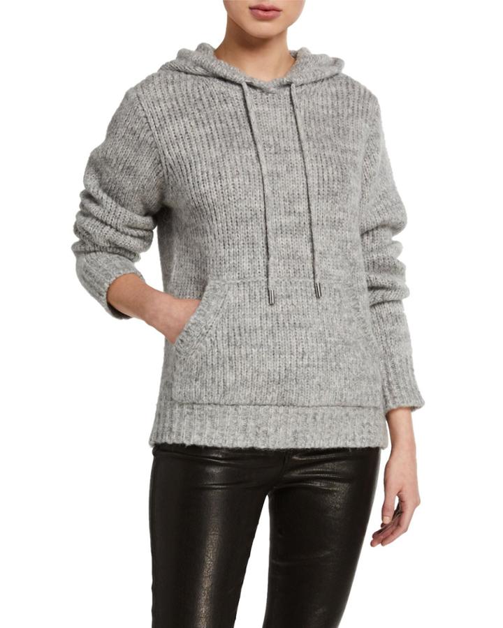 Ghost Marl Knit Hoodie