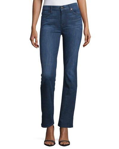 Straight-leg Denim Jeans, Medium Rich Indigo